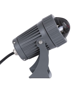 GLOBOSTAR® SPOTFENIA 90134 Αρχιτεκτονικό Σποτ Φωτισμου LED 10W 1150lm 5° DC 24V Αδιάβροχο IP65 Φυσικό Λευκό 4500K Dimmable  - Bridgelux COB Chip - Γκρι Ανθρακί - Μ7 x Π7 x Υ12cm - 3 Χρόνια Εγγύηση